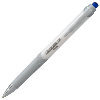 GlideWrite Signature Ballpoint Pen Pearl White Barrel, (1.0mm) Medium line, Blue Ink (BX930W-C)