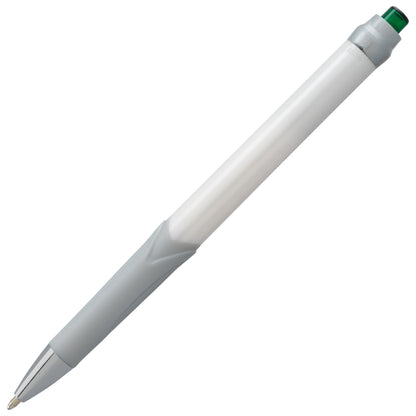 GlideWrite Signature Ballpoint Pen Pearl White Barrel, (1.0mm) Medium line, Green Ink (BX930W-D)
