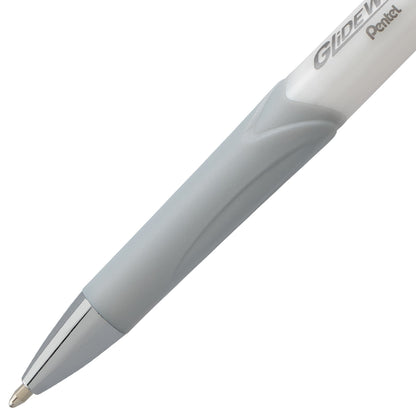 GlideWrite Signature Ballpoint Pen Pearl White Barrel, (1.0mm) Medium line, Green Ink (BX930W-D)
