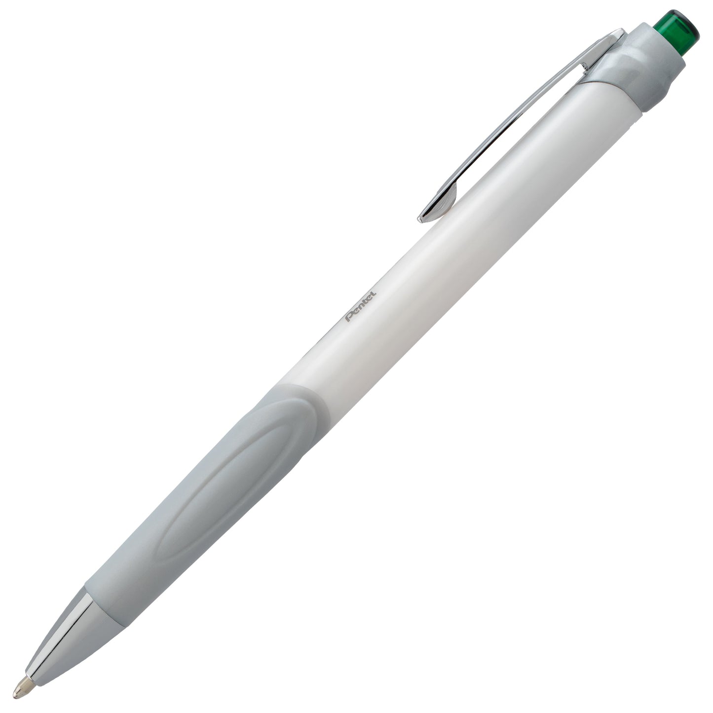 GlideWrite Signature Ballpoint Pen Pearl White Barrel, (1.0mm) Medium line, Green Ink (BX930W-D)