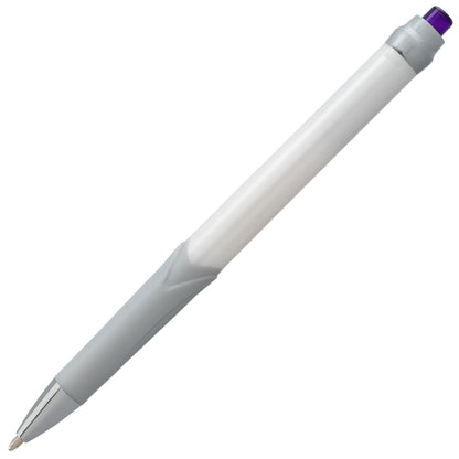 GlideWrite Signature Ballpoint Pen Pearl White Barrel, (1.0mm) Medium line, Violet Ink (BX930W-V)