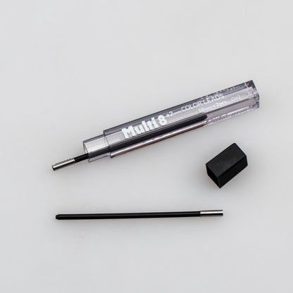 Pentel Arts 8 Colour Pencil Lead Refill (2.0mm),  Black, 2 pcs/Tube (CH2-A)