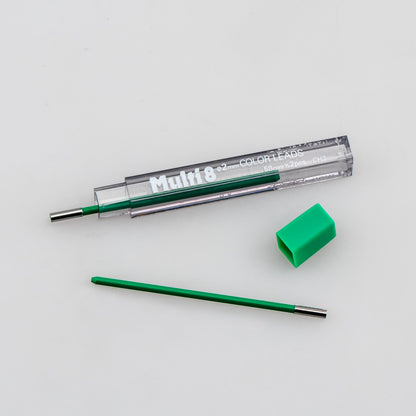 Pentel Arts 8 Colour Pencil Lead Refill (2.0mm), Green, 2 pcs/Tube (CH2-D)