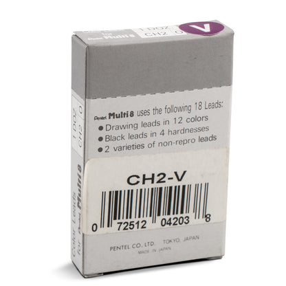 Pentel Arts 8 Colour Pencil Lead Refill (2.0mm), Violet, 2 pcs/Tube (CH2-V)