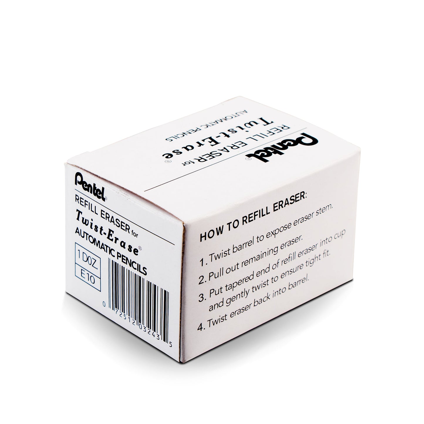 Refill Eraser For Pentel Twist-Erase Series Pencils 3 pcs/Box (E10)