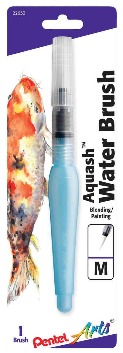 Pentel Arts Aquash Water Brush Fine Point Medium 1-Pk (FRHMBP)