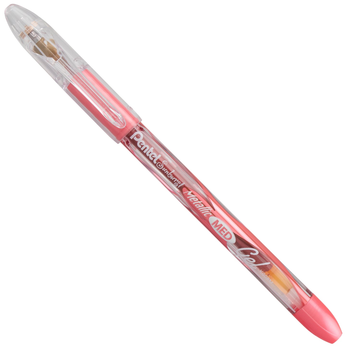 Sunburst Metallic Gel Pen, Medium Line, Permanent Red Ink (K908-MB)