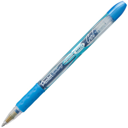 Sunburst Metallic Gel Pen, Medium Line, Permanent Blue Ink (K908-MC)