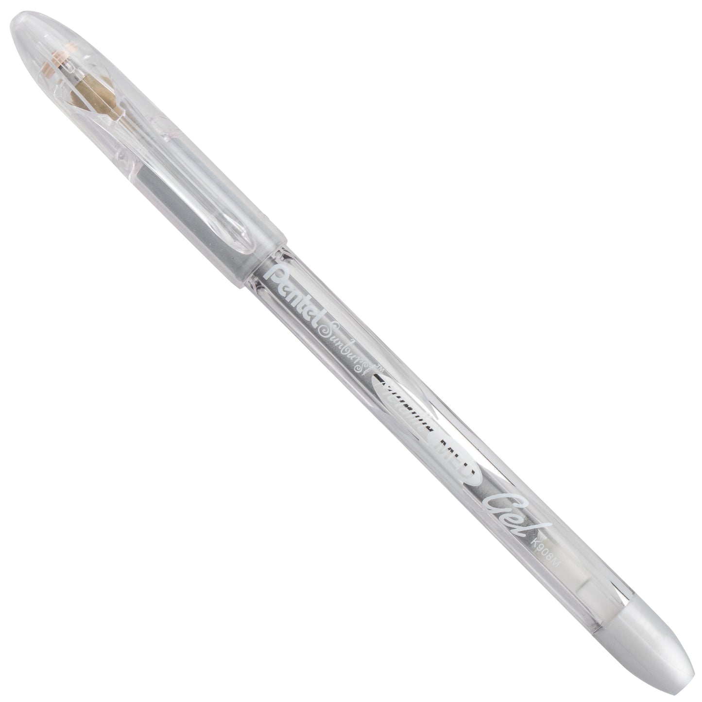 Sunburst Metallic Gel Pen, Medium Line, Permanent Silver Ink (K908-Z)