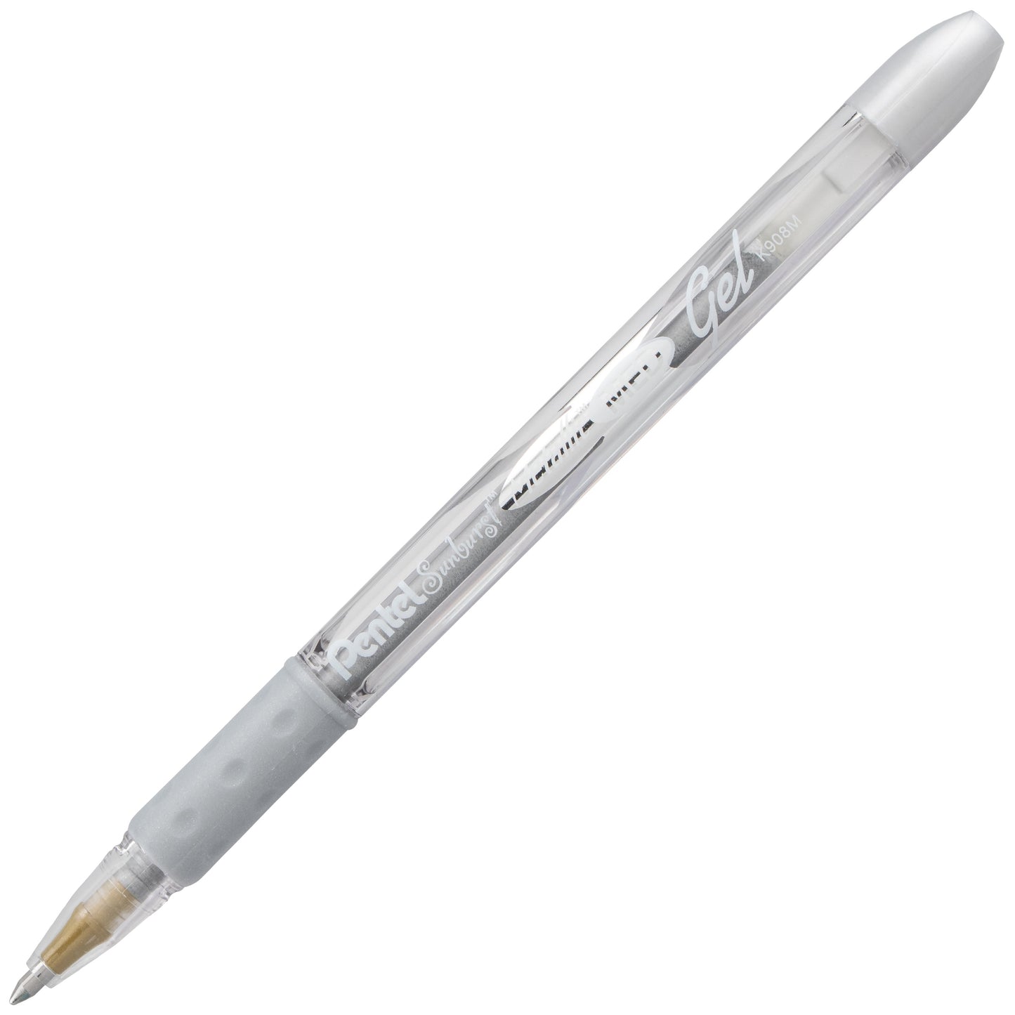Sunburst Metallic Gel Pen, Medium Line, Permanent Silver Ink (K908-Z)