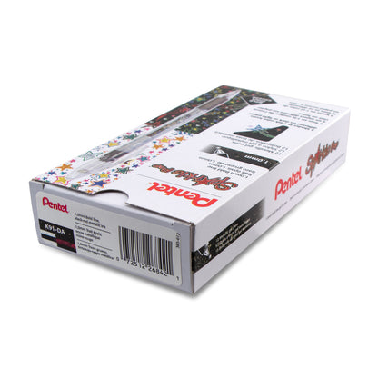 Sparkle Pop Metallic Gel Pen, (1.0mm) Bold Line, Black-Red Ink (K91-DA)