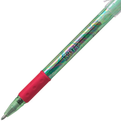 Krazy Pop Iridescent Gel Pen, (1.0mm) Bold line, Green & Metallic Red Ink (K91-DBD)