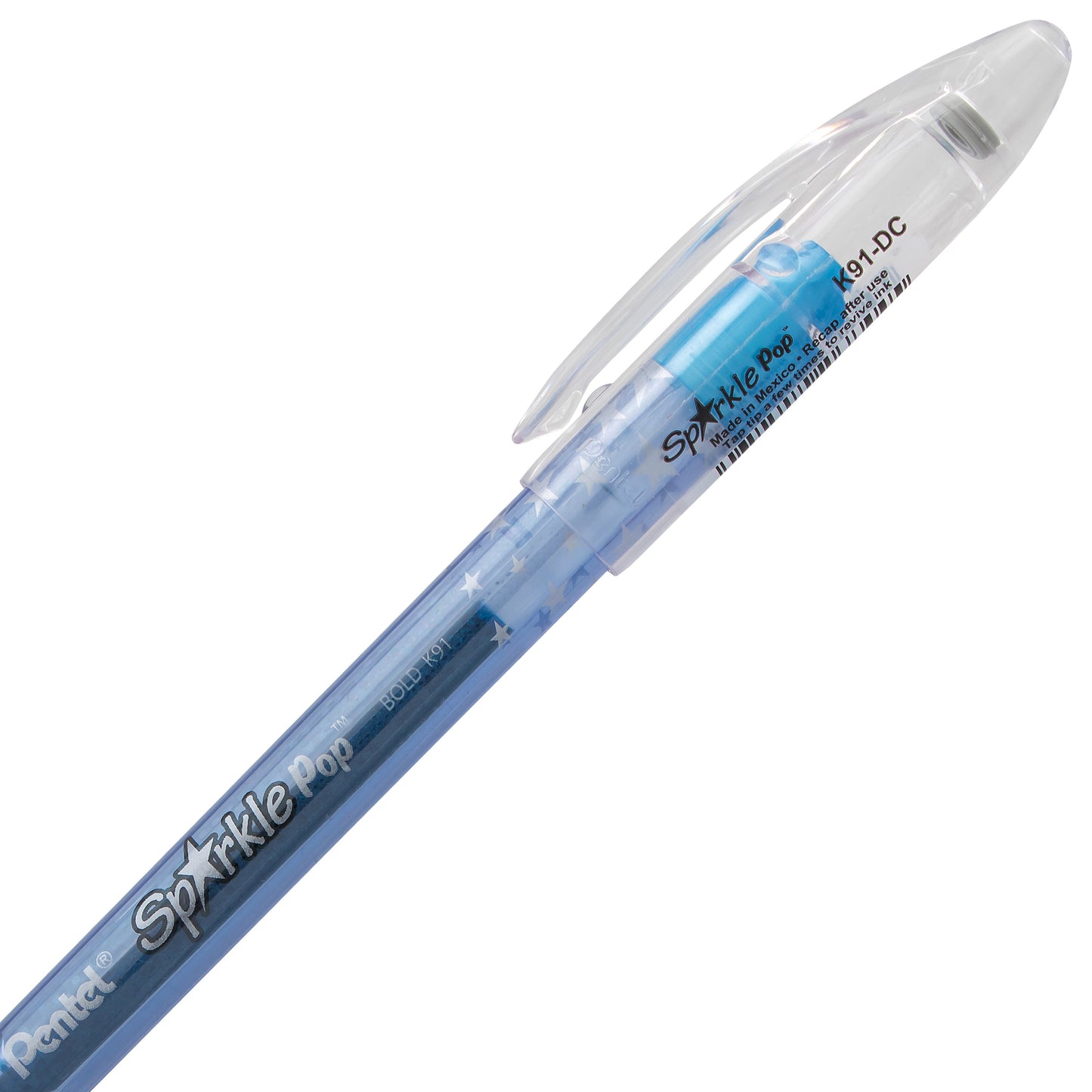 Sparkle Pop Metallic Gel Pen, (1.0mm) Bold Line, Blue-Green Ink (K91-DC)