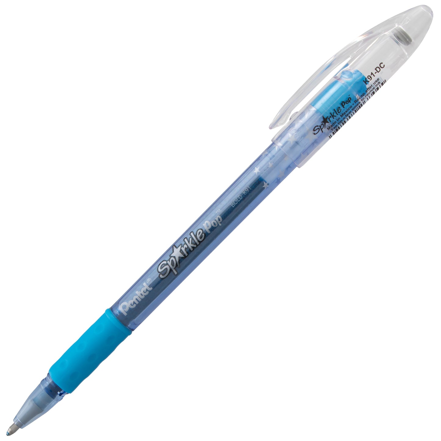 Sparkle Pop Metallic Gel Pen, (1.0mm) Bold Line, Blue-Green Ink (K91-DC)