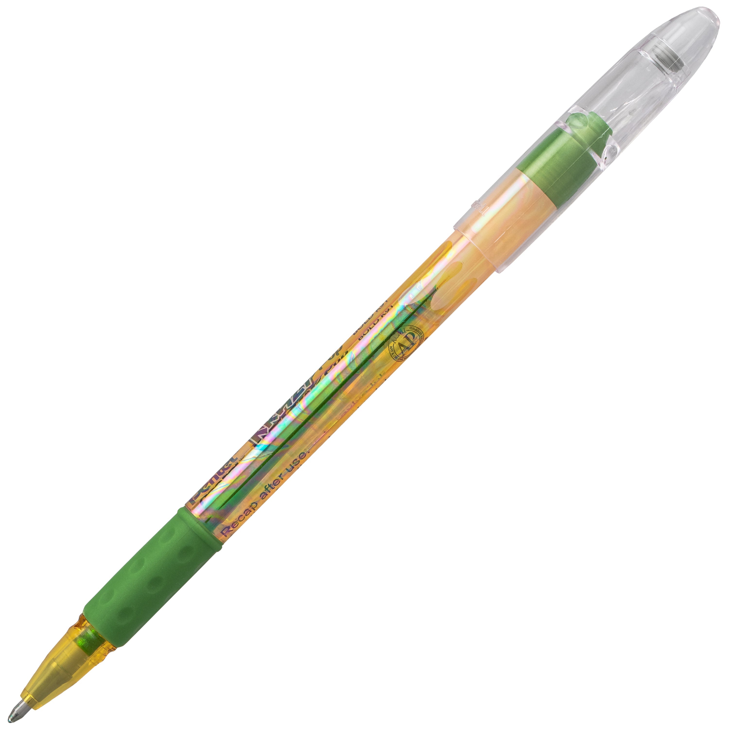 Krazy Pop Iridescent Gel Pen, (1.0mm) Bold line, Yellow & Metallic