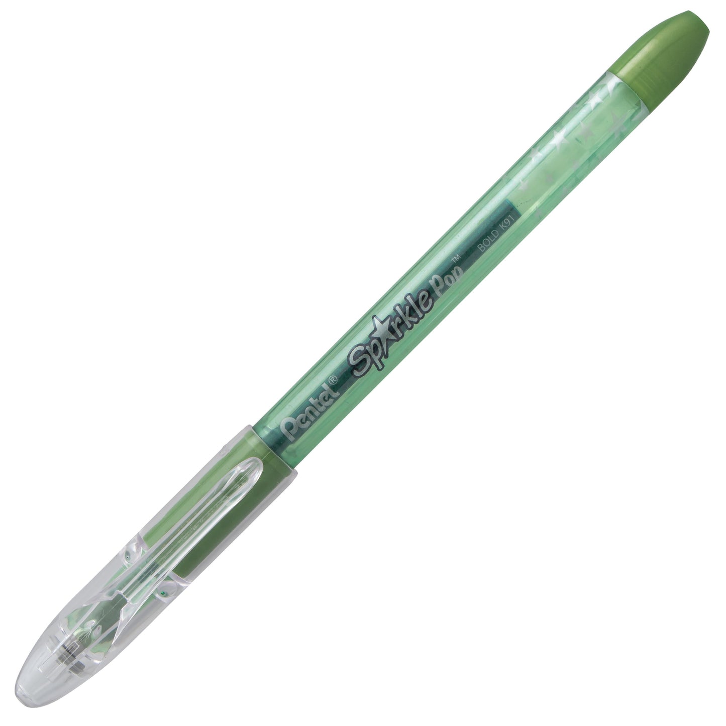 Sparkle Pop Metallic Gel Pen, (1.0mm) Bold Line, Green-Blue Ink (K91-DD)
