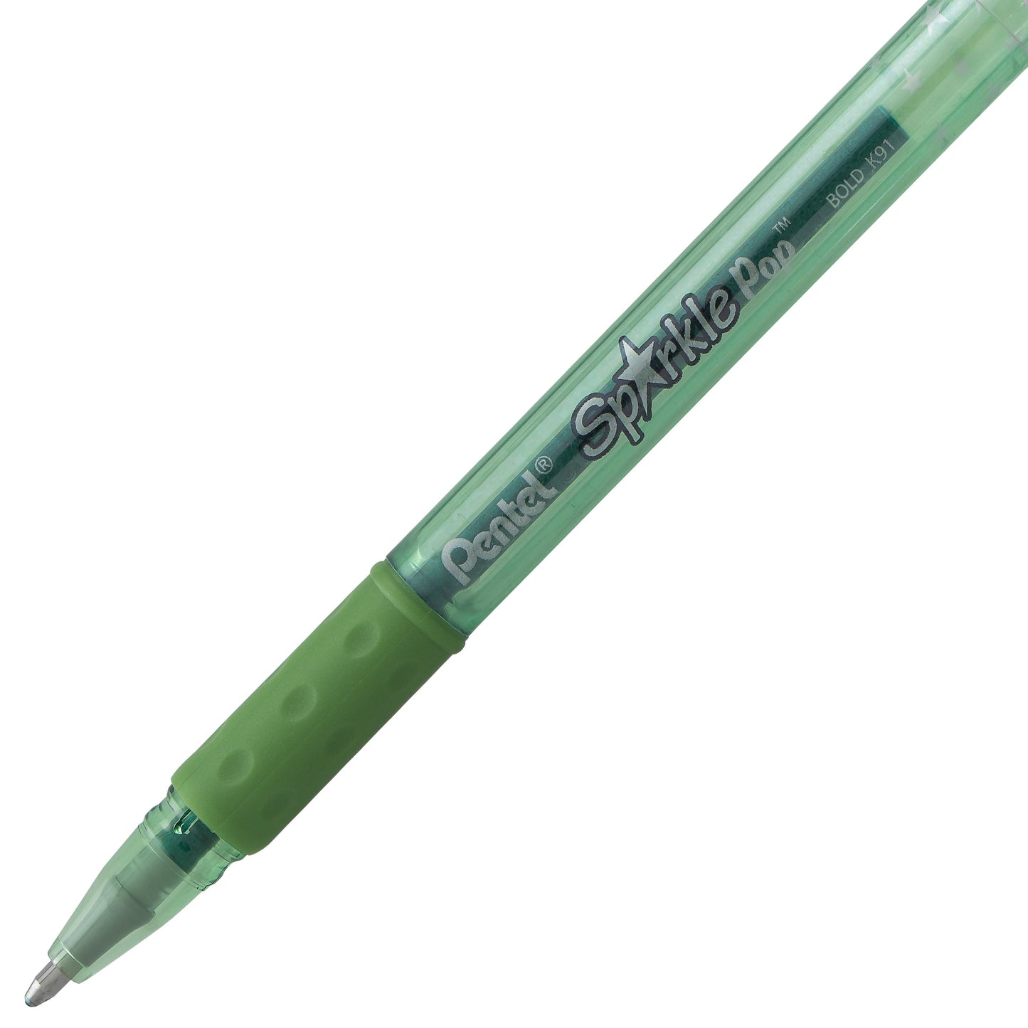 Sparkle Pop Metallic Gel Pen, (1.0mm) Bold Line, Green-Blue Ink (K91-DD)