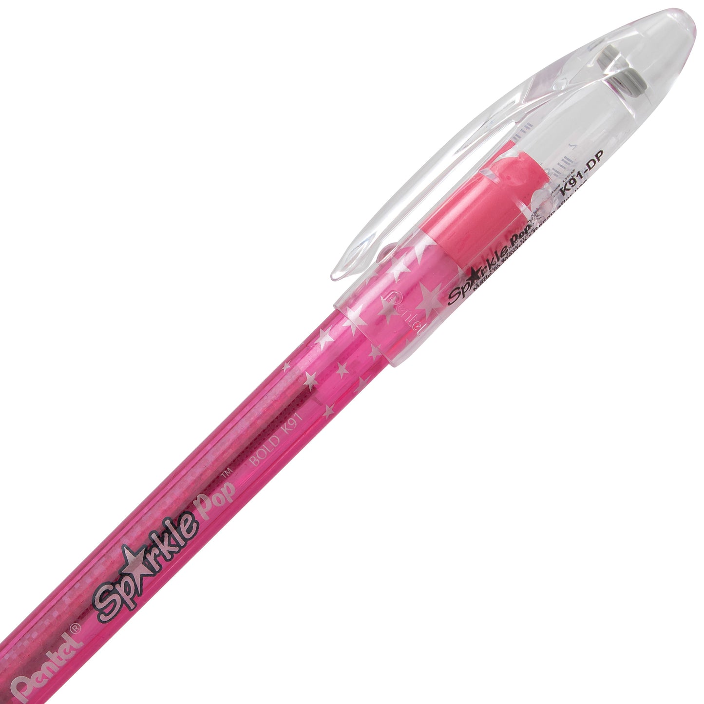 Sparkle Pop Metallic Gel Pen, (1.0mm) Bold Line, Pink-Pink (K91-DP)