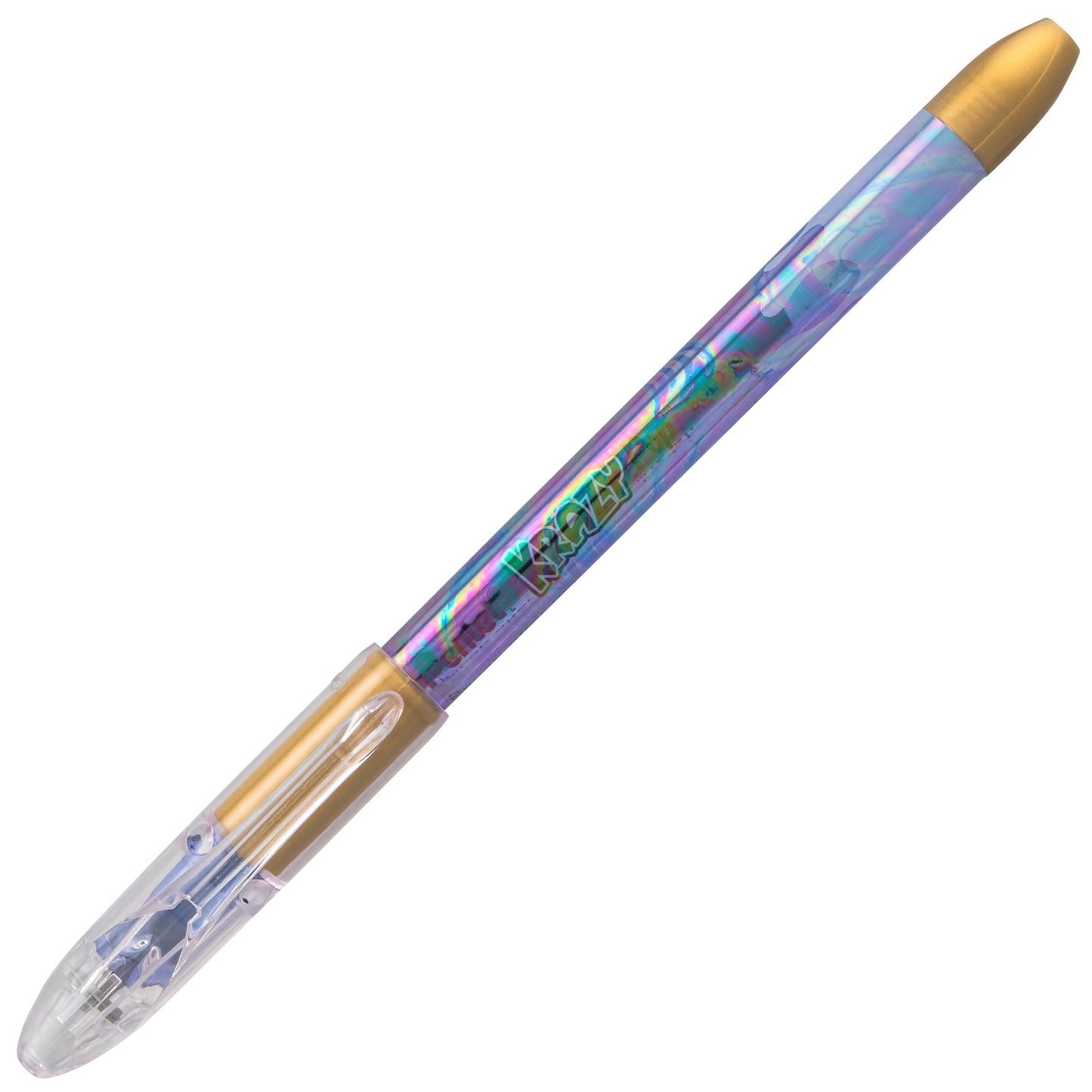 Krazy Pop Iridescent Gel Pen, (1.0mm) Bold line, Blue & Gold Ink (K91-DXC)