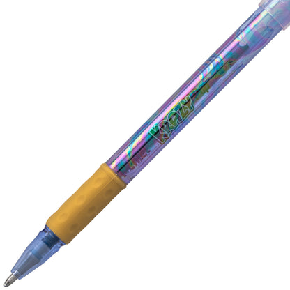 Krazy Pop Iridescent Gel Pen, (1.0mm) Bold line, Blue & Gold Ink (K91-DXC)