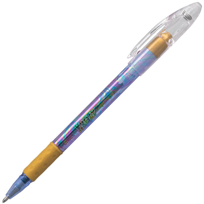 Krazy Pop Iridescent Gel Pen, (1.0mm) Bold line, Blue & Gold Ink (K91-DXC)