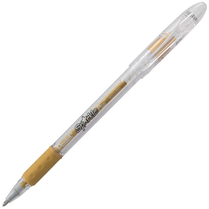 Sparkle Pop Metallic Gel Pen, (1.0mm) Bold Line, Gold-Gold (K91-DX)
