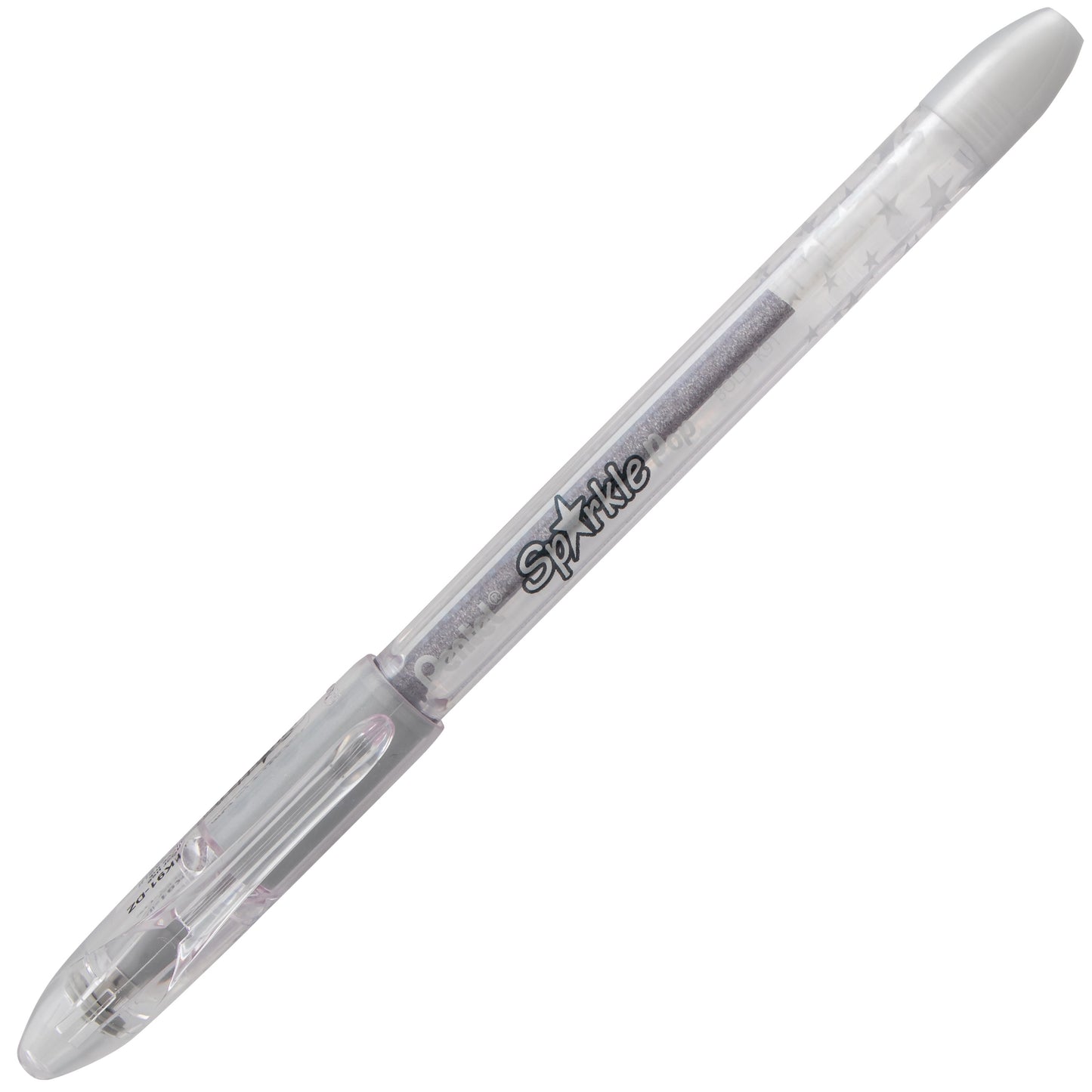 Sparkle Pop Metallic Gel Pen, (1.0mm) Bold Line, Silver-Silver (K91-DZ)
