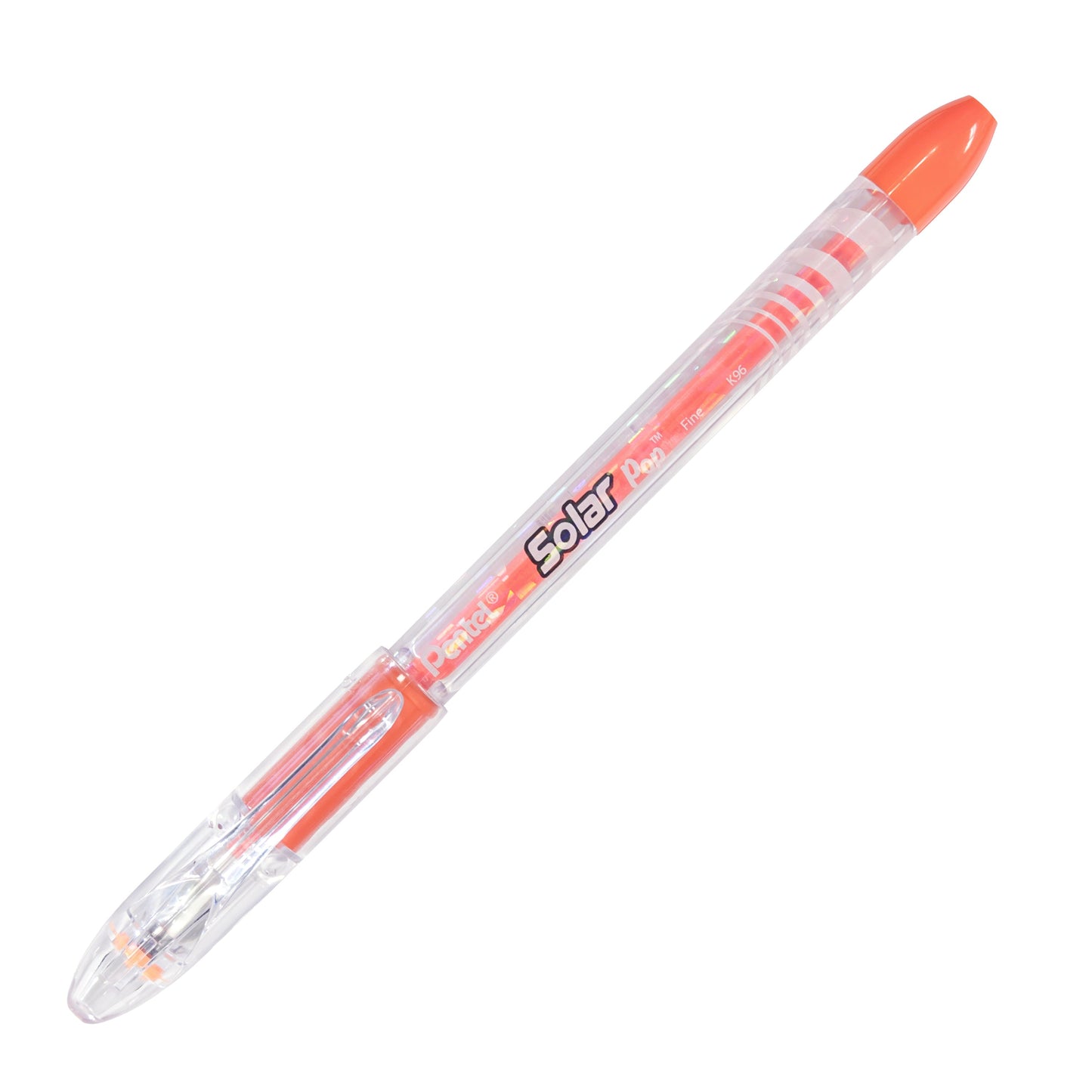 Solar Pop Neon Gel Pen, (0.6mm) Medium Line, Orange Ink (K96-F)