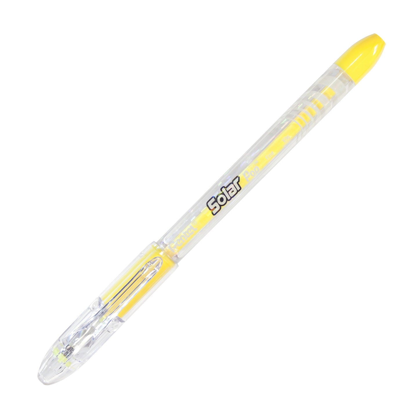 Solar Pop Neon Gel Pen, (0.6mm) Medium Line, Yellow Ink (K96-G)