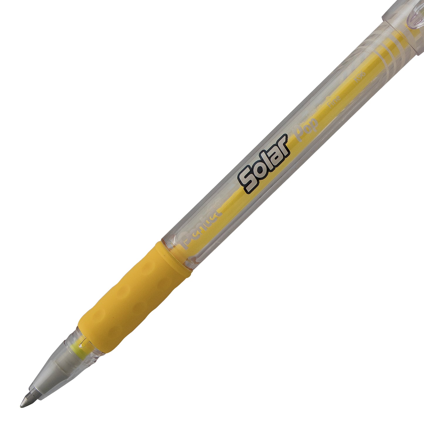 Solar Pop Neon Gel Pen, (0.6mm) Medium Line, Yellow Ink (K96-G)