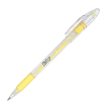 Solar Pop Neon Gel Pen, (0.6mm) Medium Line, Yellow Ink (K96-G)