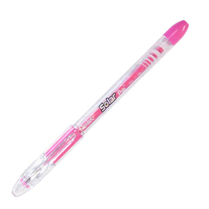 Solar Pop Neon Gel Pen, (0.6mm) Medium Line, Pink Ink (K96-P)