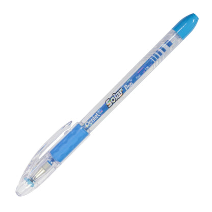 Solar Pop Neon Gel Pen, (0.6mm) Medium Line, Sky Blue Ink (K96-S)