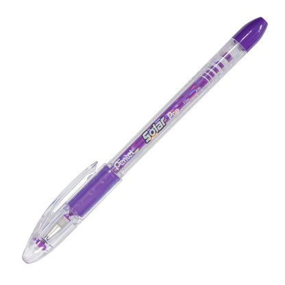 Solar Pop Neon Gel Pen, (0.6mm) Medium Line, Violet Ink (K96-V)