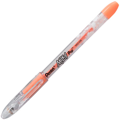 Milky Pop Pastel Gel Pen, (0.8mm) Medium Line, Orange Ink (K98-LF)