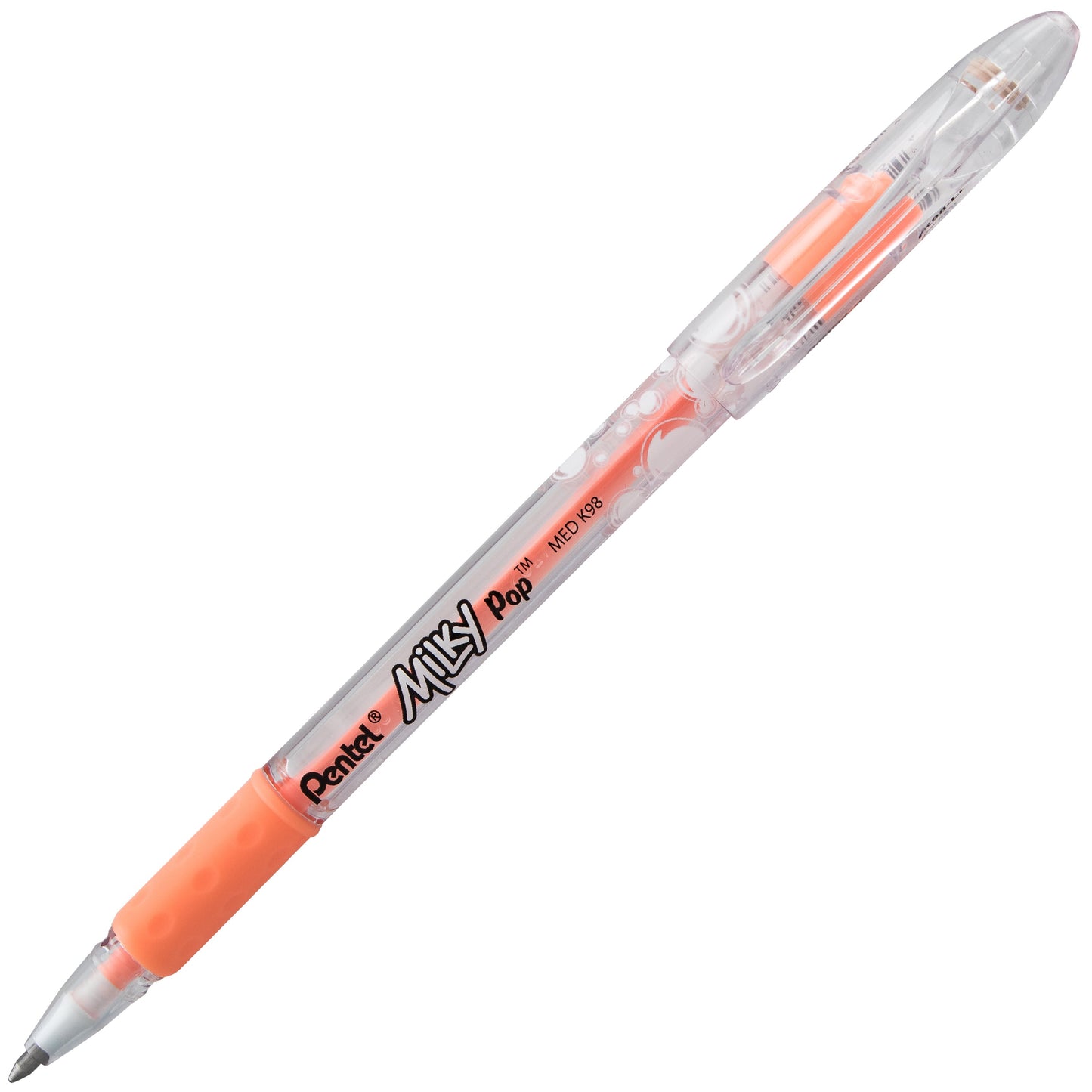Milky Pop Pastel Gel Pen, (0.8mm) Medium Line, Orange Ink (K98-LF)