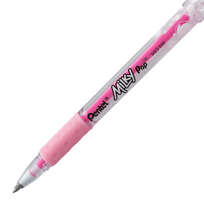 Milky Pop Pastel Gel Pen, (0.8mm) Medium Line, Pink Ink (K98-LP)