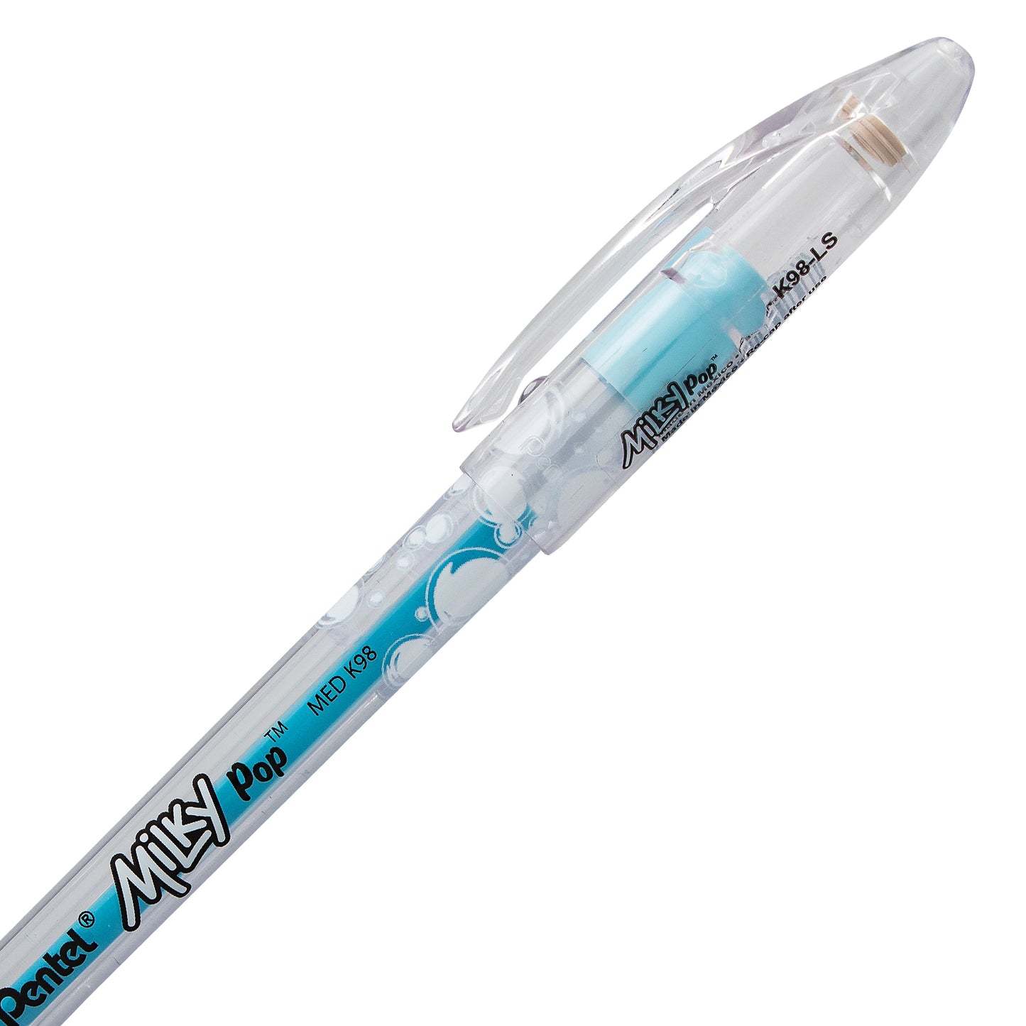 Milky Pop Pastel Gel Pen, (0.8mm) Medium Line, Sky Blue Ink (K98-LS)