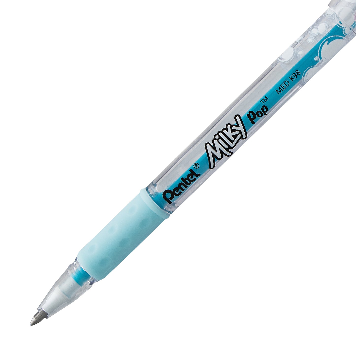 Milky Pop Pastel Gel Pen, (0.8mm) Medium Line, Sky Blue Ink (K98-LS)