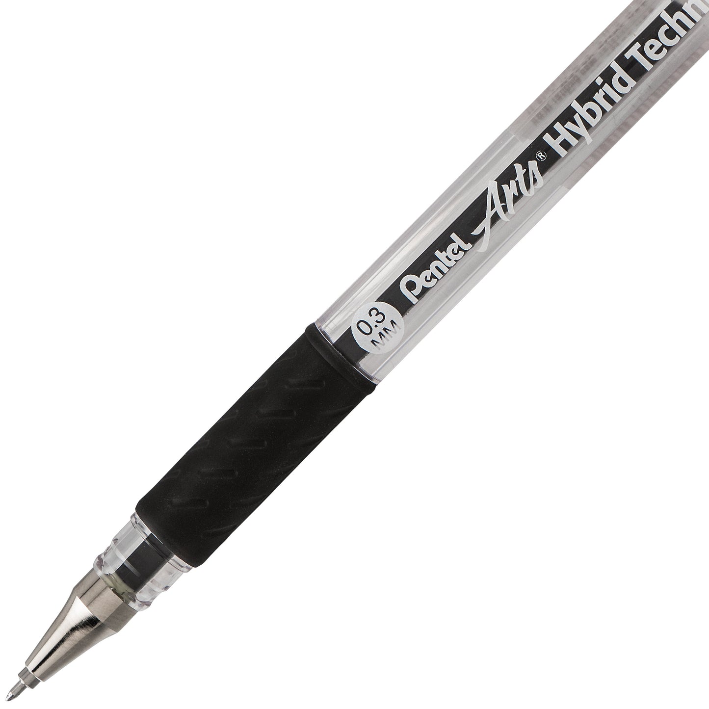 Pentel Arts Hybrid Technica (0.3mm) Gel Pen, Black Ink (KN103-A)