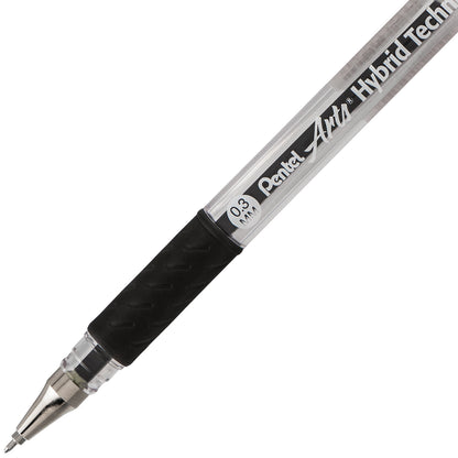 Pentel Arts Hybrid Technica (0.3mm) Gel Pen, Black Ink (KN103-A)
