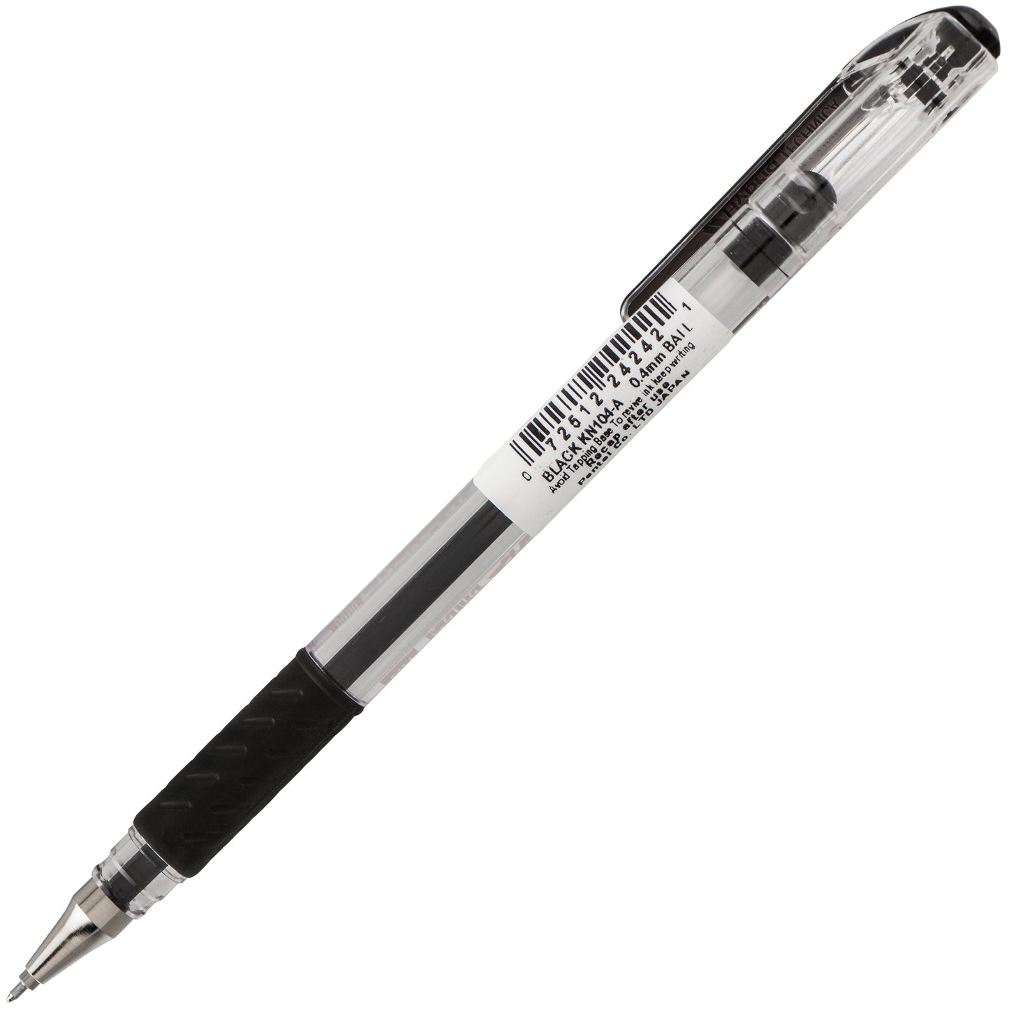 Pentel Arts Hybrid Technica (0.4mm) Gel Pen, Black Ink (KN104-A)