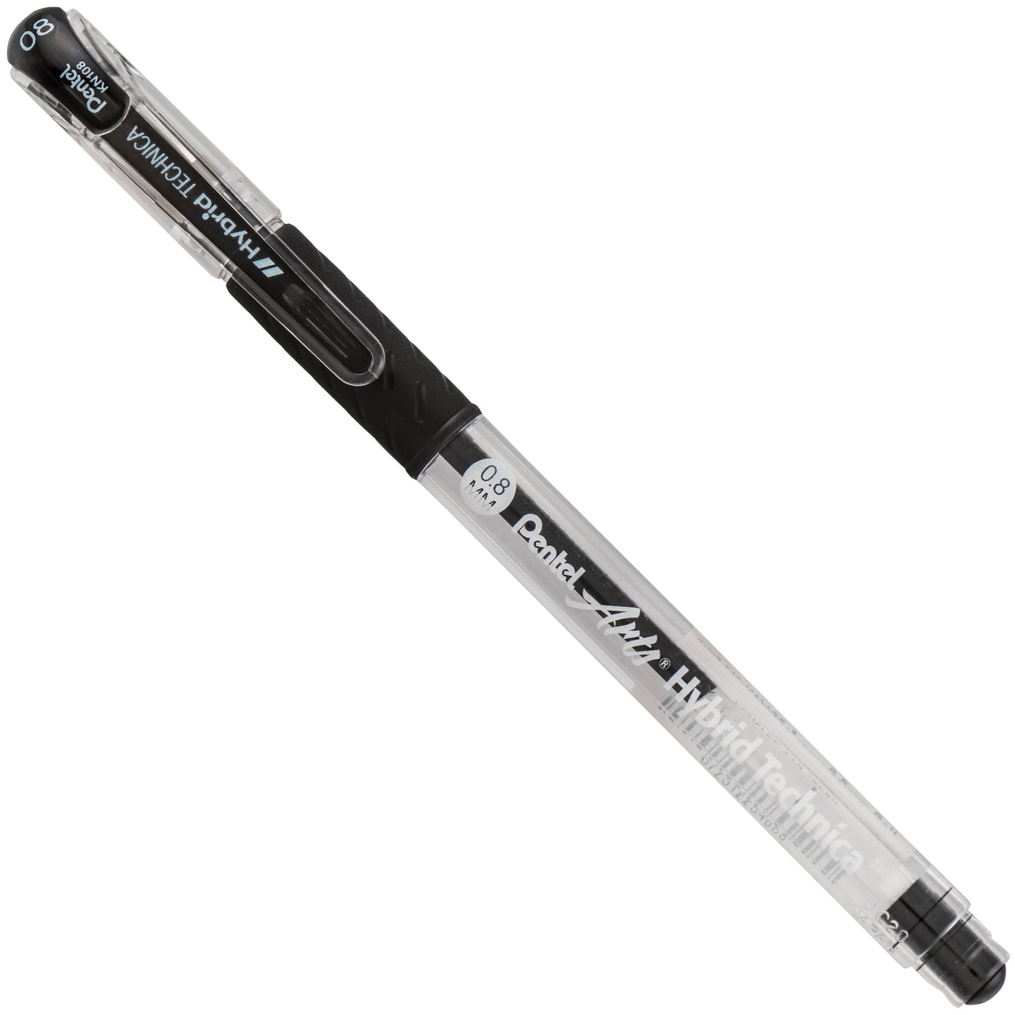 Pentel Arts Hybrid Technica (0.8mm) Gel Pen, Black (KN108-A)