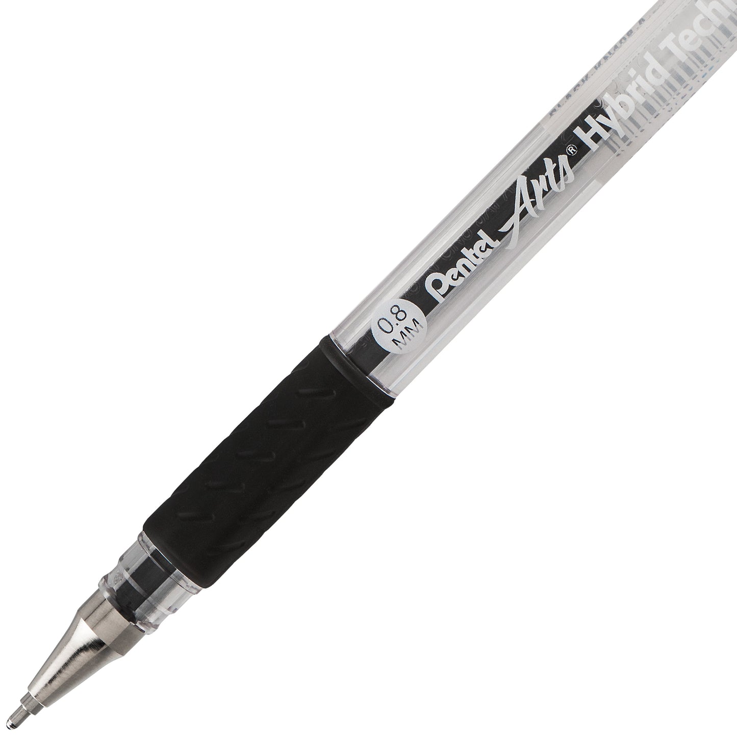 Pentel Arts Hybrid Technica (0.8mm) Gel Pen, Black (KN108-A)