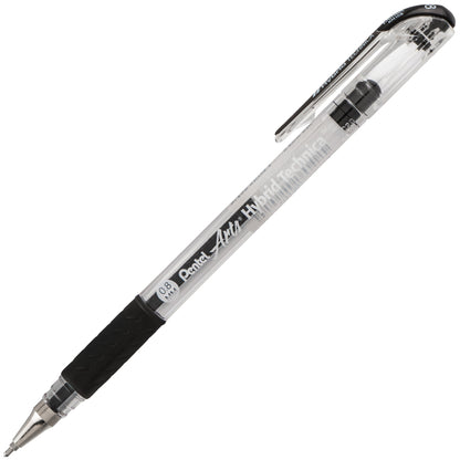Pentel Arts Hybrid Technica (0.8mm) Gel Pen, Black (KN108-A)
