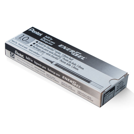 Refill Ink - For EnerGel Gel Pen 1.0mm Metal Tip, Bold, Black Ink (LR10-A)