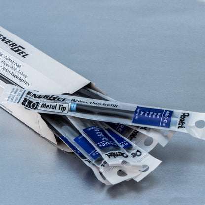 Refill Ink - For EnerGel Gel Pen 1.0mm Metal Tip, Bold, Blue Ink (LR10-C)