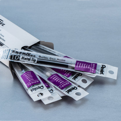 Refill Ink - For EnerGel Gel Pen 1.0mm Metal Tip, Bold, Violet Ink (LR10-V)