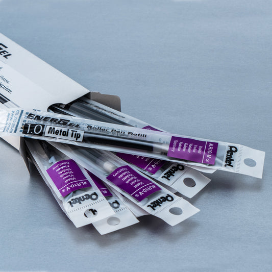 Refill Ink - For EnerGel Gel Pen 1.0mm Metal Tip, Bold, Violet Ink (LR10-V)