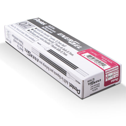 Refill Ink - For EnerGel Gel Pen, 0.7mm Metal Tip, Medium, Burgundy Ink (LR7-BG)